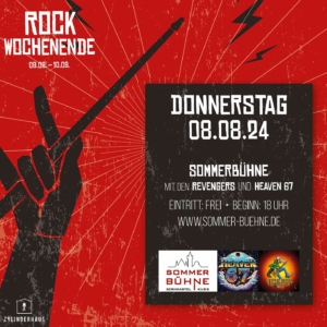 Zylinderhaus Rock Wochenende - Donnerstag